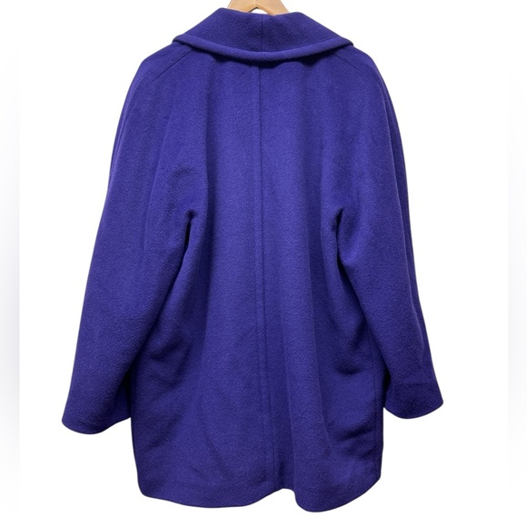 Escada New Wool & Alpaca Lux Purple Coat 36 - Picture 4 of 8